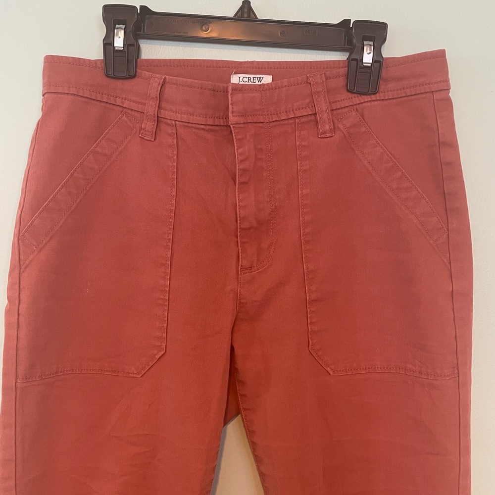 J. Crew patch pocket pink pants